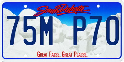 SD license plate 75MP70