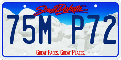 SD license plate 75MP72
