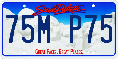SD license plate 75MP75