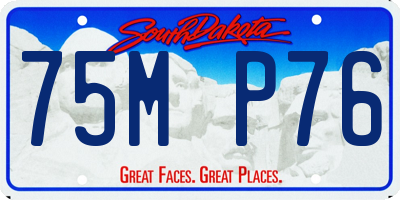 SD license plate 75MP76