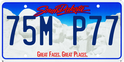SD license plate 75MP77