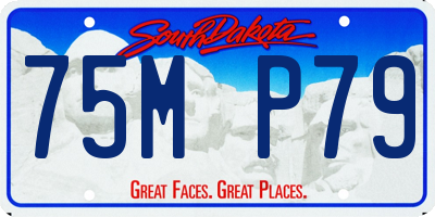 SD license plate 75MP79