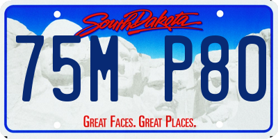 SD license plate 75MP80