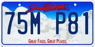 SD license plate 75MP81
