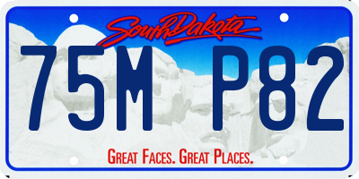 SD license plate 75MP82