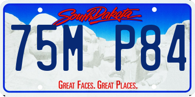 SD license plate 75MP84
