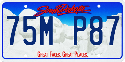 SD license plate 75MP87