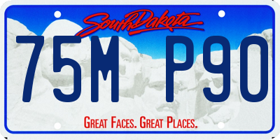 SD license plate 75MP90
