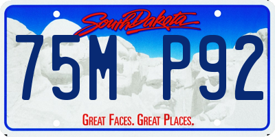 SD license plate 75MP92