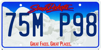 SD license plate 75MP98