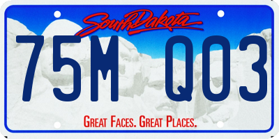 SD license plate 75MQ03
