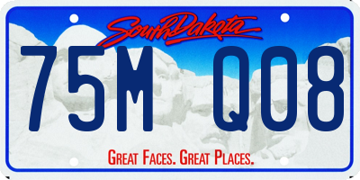 SD license plate 75MQ08
