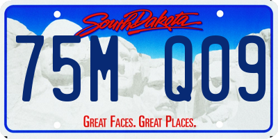 SD license plate 75MQ09