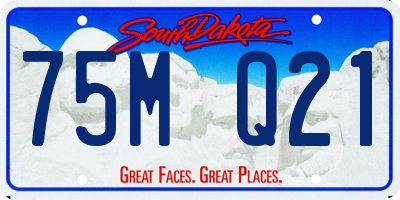SD license plate 75MQ21