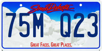 SD license plate 75MQ23