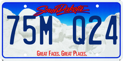 SD license plate 75MQ24