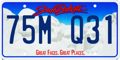 SD license plate 75MQ31