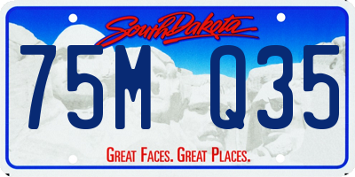 SD license plate 75MQ35