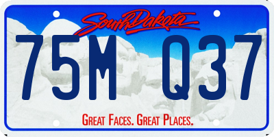 SD license plate 75MQ37