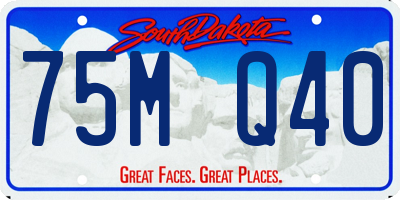 SD license plate 75MQ40