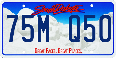 SD license plate 75MQ50