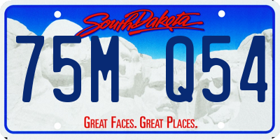 SD license plate 75MQ54