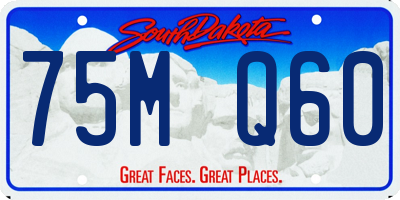 SD license plate 75MQ60