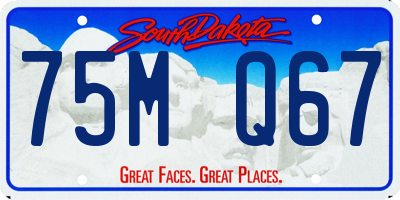 SD license plate 75MQ67