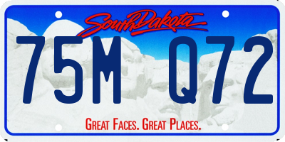 SD license plate 75MQ72