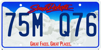 SD license plate 75MQ76
