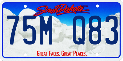 SD license plate 75MQ83