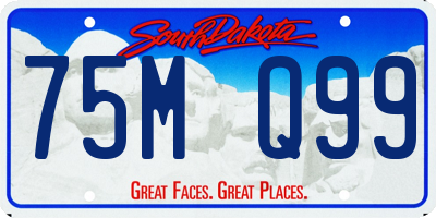 SD license plate 75MQ99