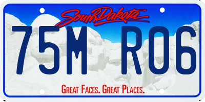 SD license plate 75MR06