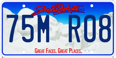 SD license plate 75MR08