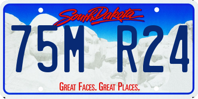 SD license plate 75MR24