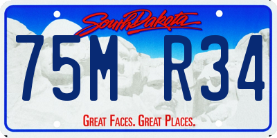 SD license plate 75MR34