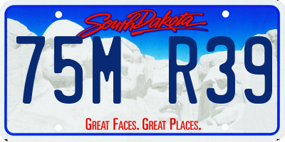 SD license plate 75MR39
