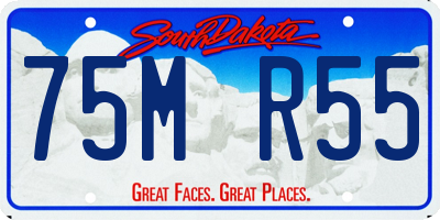SD license plate 75MR55