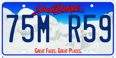 SD license plate 75MR59