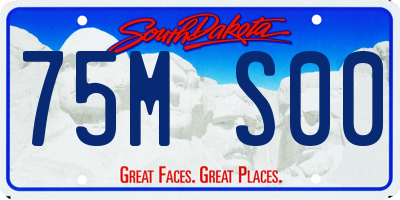 SD license plate 75MS00