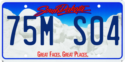 SD license plate 75MS04