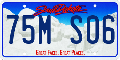 SD license plate 75MS06
