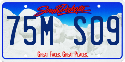SD license plate 75MS09
