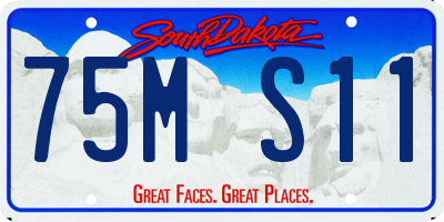 SD license plate 75MS11