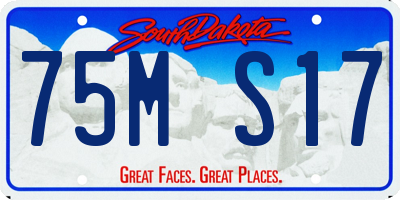 SD license plate 75MS17