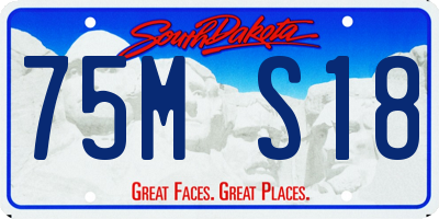 SD license plate 75MS18