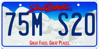 SD license plate 75MS20