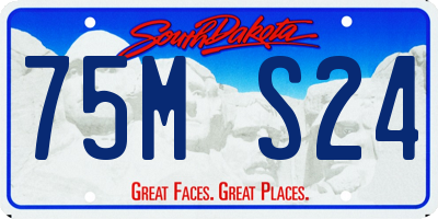 SD license plate 75MS24