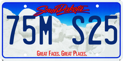 SD license plate 75MS25