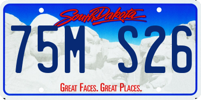 SD license plate 75MS26